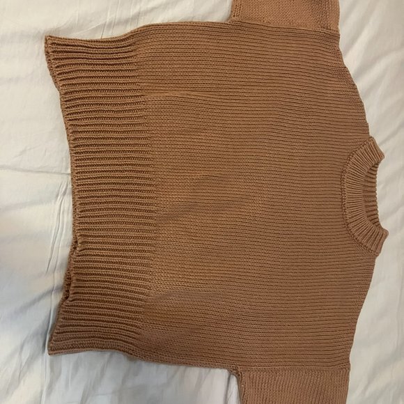 MATE the Label Camel Crew Neck Sweater - Picture 3 of 4